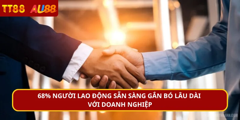 68% người lao động sẵn sàng gắn bó lâu dài hơn với doanh nghiệp 